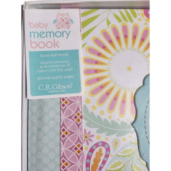 C.R. GIBSON Happi by Dena with Pink Owl Sweet Baby Memory Book First 5 Years - Picture 4 of 4